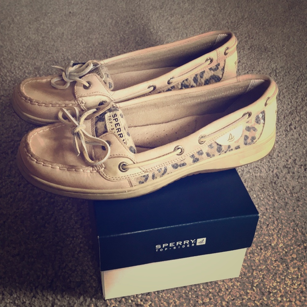 Sperry Angelfish Boat Shoe - Cheetah Print